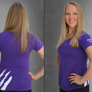 V-Neck T-Shirt (Women’s) Purple, Black or Light Blue