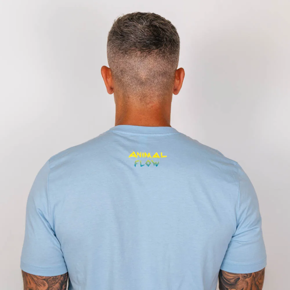 T SHIRT BLUE SIDE KICKTHROUGH (UNISEX) - Image 3