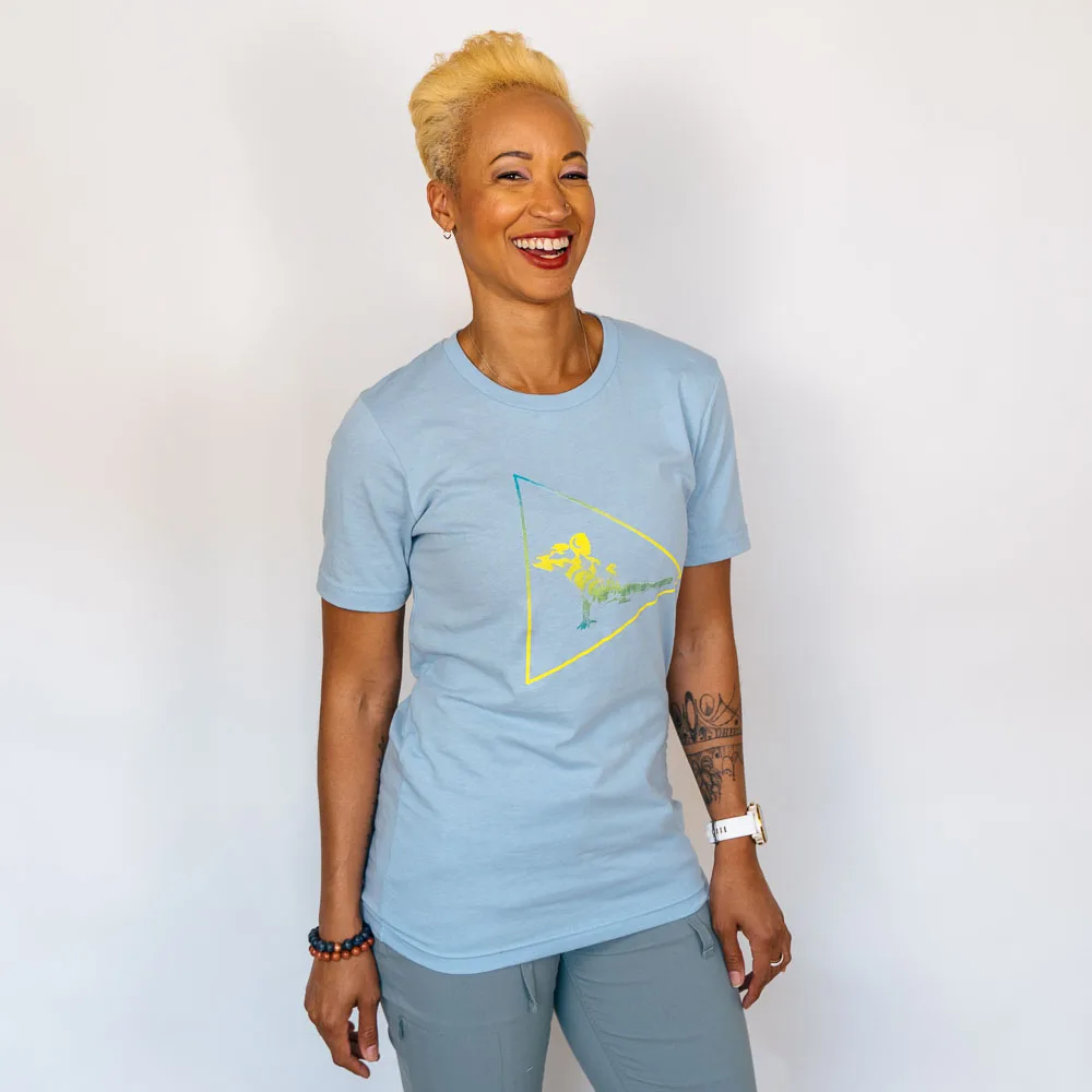 T SHIRT BLUE SIDE KICKTHROUGH (UNISEX) - Image 4