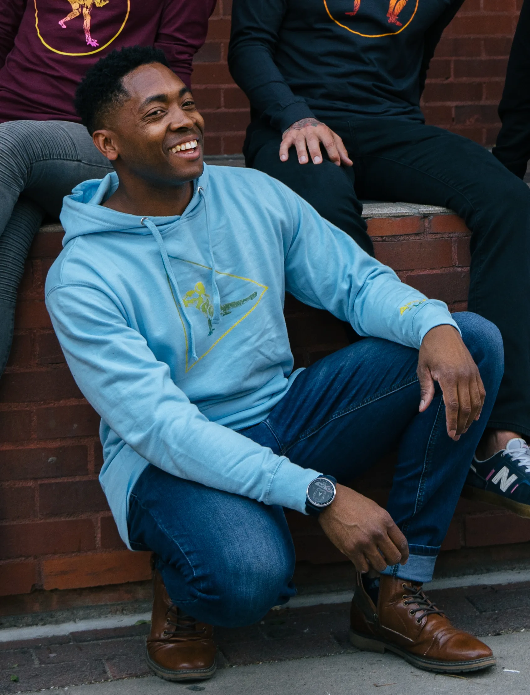 HOODIE LIGHT BLUE SIDE KICKTHROUGH - Image 4