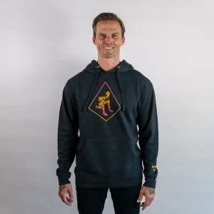 HOODIE GREY FRONT STEP