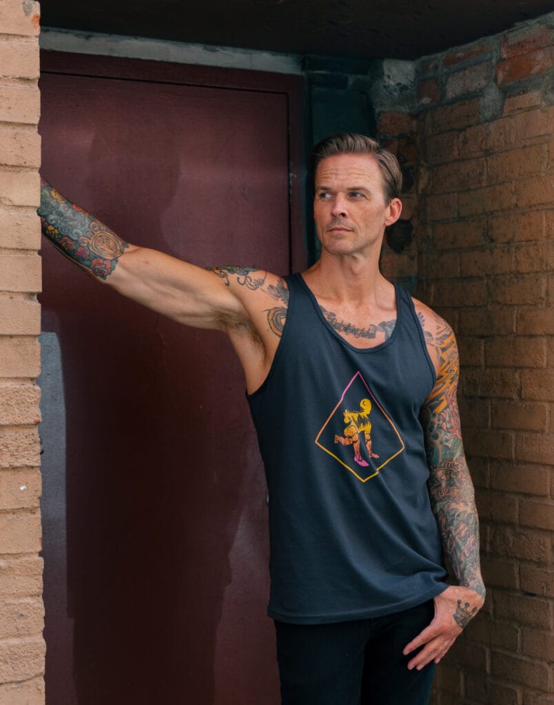 TANK GREY FRONT STEP (MENS) - Animal Flow