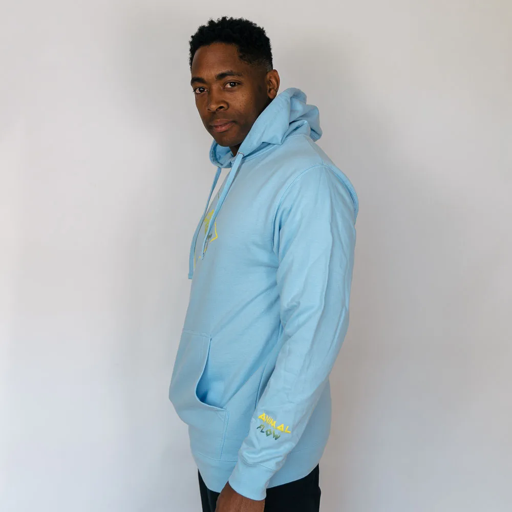 HOODIE LIGHT BLUE SIDE KICKTHROUGH - Image 3