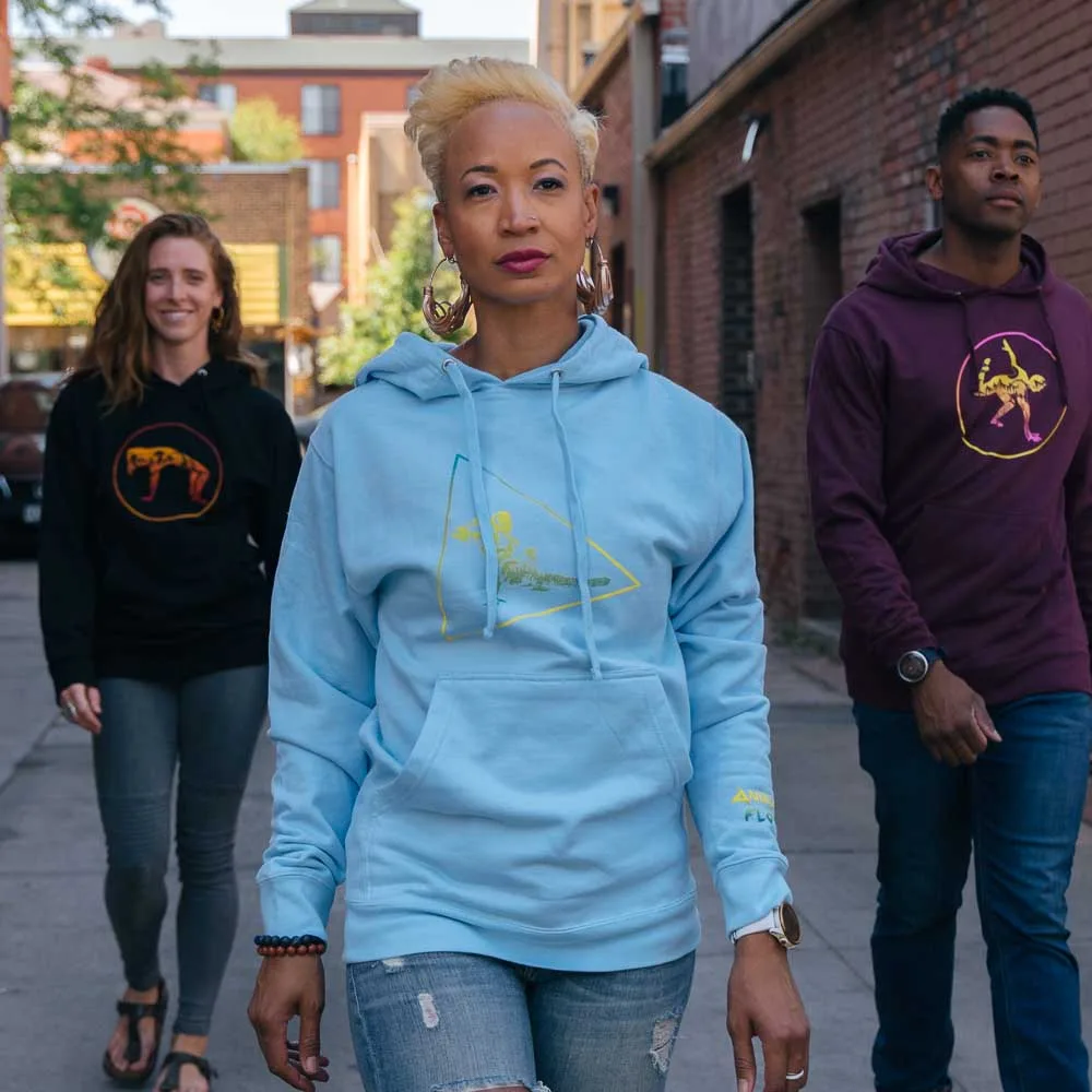 HOODIE LIGHT BLUE SIDE KICKTHROUGH - Image 2