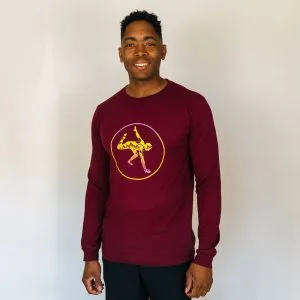 LONG SLEEVE MAROON REACHING UNDERSWITCH (UNISEX)